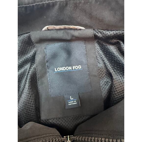 London Fog Men's Golf Jacket in Black - Picture 3 of 3